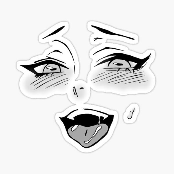 Pegatinas Ahegao Face Redbubble - roblox face pegatinas redbubble