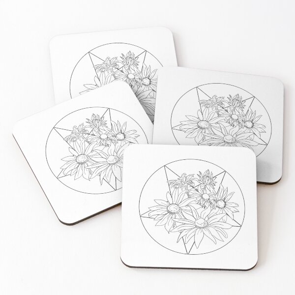 Item preview, Radical Black-Eyed Susans designed and sold by karacrylic.