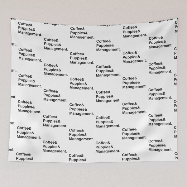 Item preview, Coffee & puppies and Management. designed and sold by jazzydevil.
