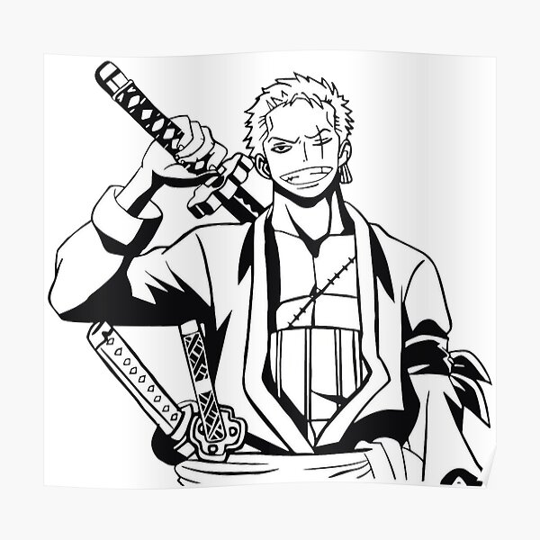 Zoro Onepiece Poster By Acedjoker Redbubble