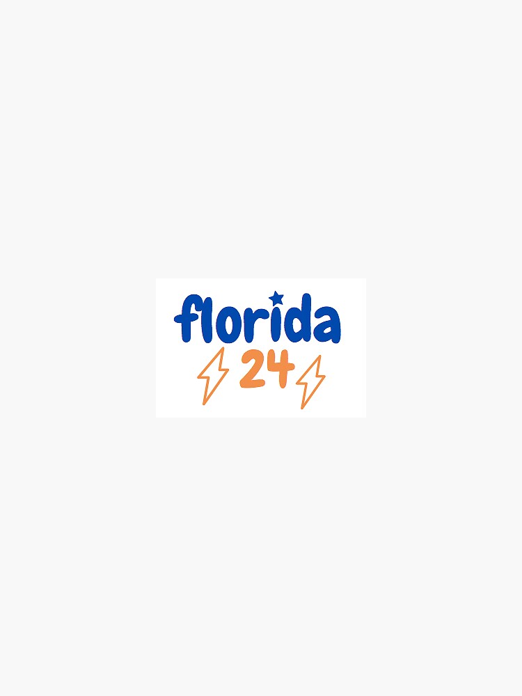 "Florida Class of 2024, UF 24" Sticker for Sale by maddyjaksha Redbubble