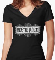 Beetlejuice Women's Fitted V-Neck T-Shirt