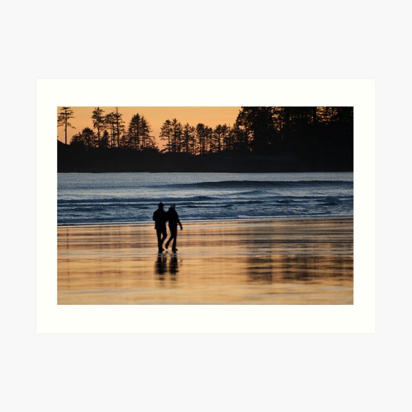 Reflections in the sand Art Print