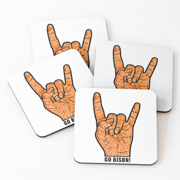 Item preview, Go Bison Orange Tie Dye Hand Signal - Bucknell University designed and sold by OxleyT.