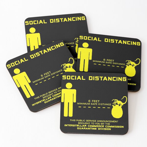 Item preview, Distancia social Hugger - amarillo designed and sold by CCCDesign.