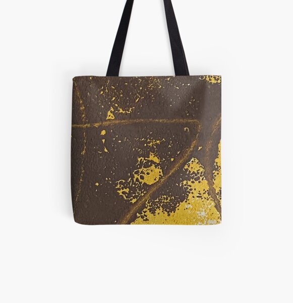 Print Work Yellow All Over Print Tote Bag
