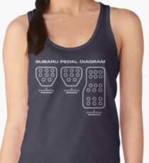 Camiseta de tirantes para mujer Diagrama del Pedal Subaru