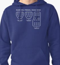 Subaru Pedal Diagram Pullover Hoodie