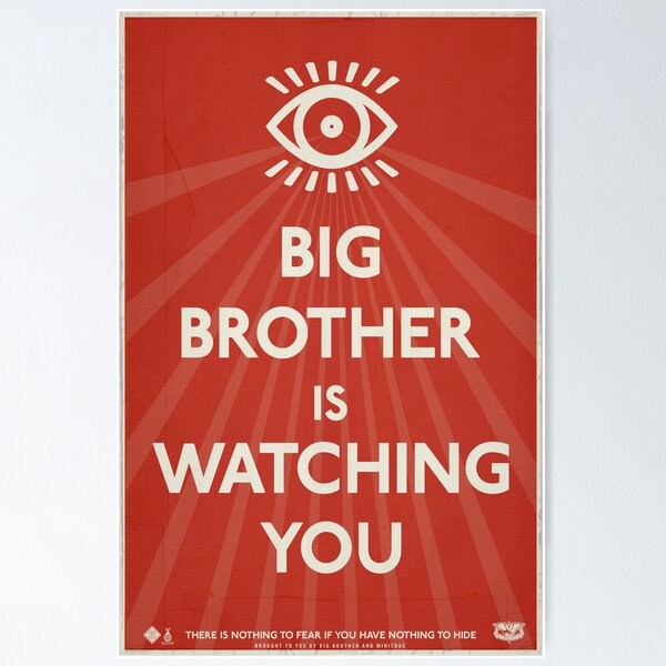 Item preview, Big Brother Is Watching You Propaganda designed and sold by LibertyManiacs.