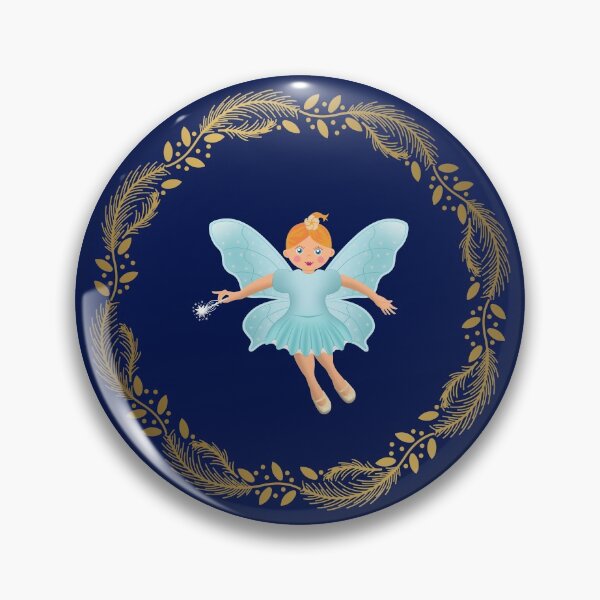 Item preview, The Nutcracker Christmas Special - Nutcracker Scene -Sugar Plum Fairy in Golden Christmas Wreath (Royal Blue) designed and sold by talgursmusthave.