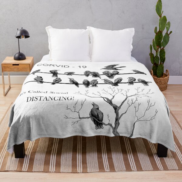 Item preview, "Corvid-19" Manténgase al día con las distancias sociales designed and sold by Camo Crow.