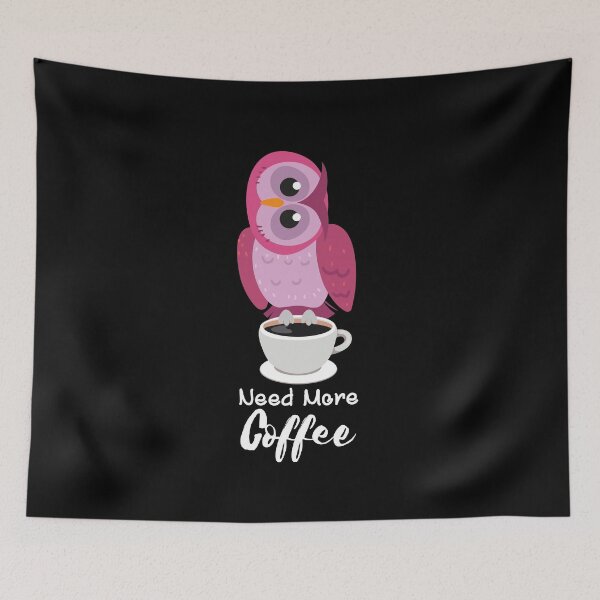 Item preview, Funny OWL holding coffee mug & needs more designed and sold by Lighvision.