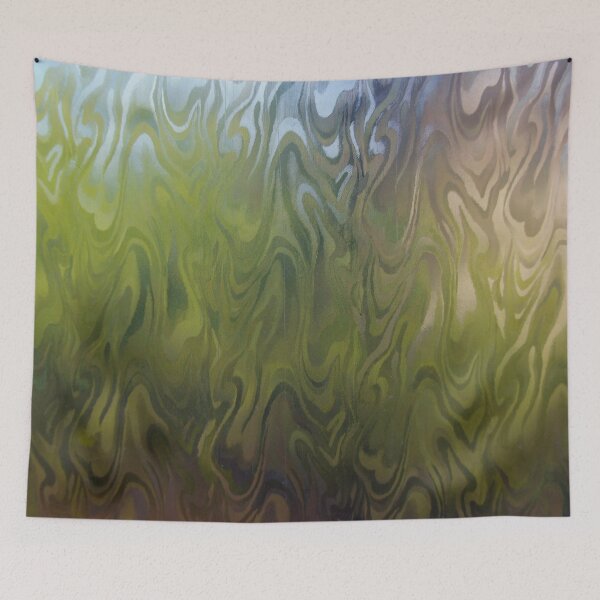 Item preview, Abstract rainbow wavy texture designed and sold by Fluffy-Des.