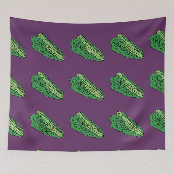 Item preview, Romaine Lettuce Illustration on A Purple Background - Designed by Design by Cheyney designed and sold by designbycheyney.