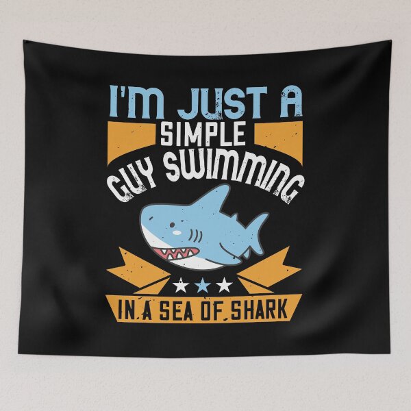 Item preview, Swimming In A Sea Of Sharks designed and sold by Visualsplendors.
