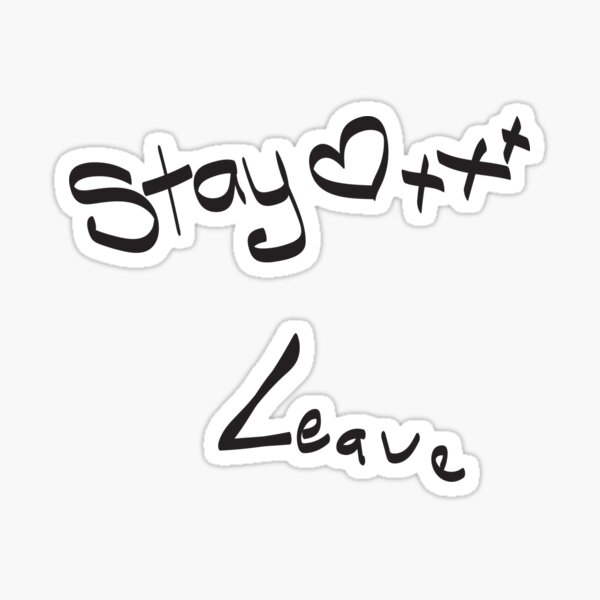 Item preview, Stay or leave Married at first sight designed and sold by redbubblebble12.