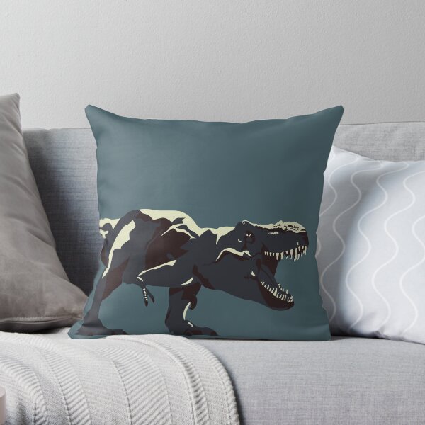 T Rex Roar Throw Pillow