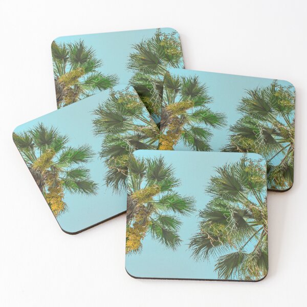 Item preview, Luxury summer palm trees against the sky designed and sold by Fluffy-Des.