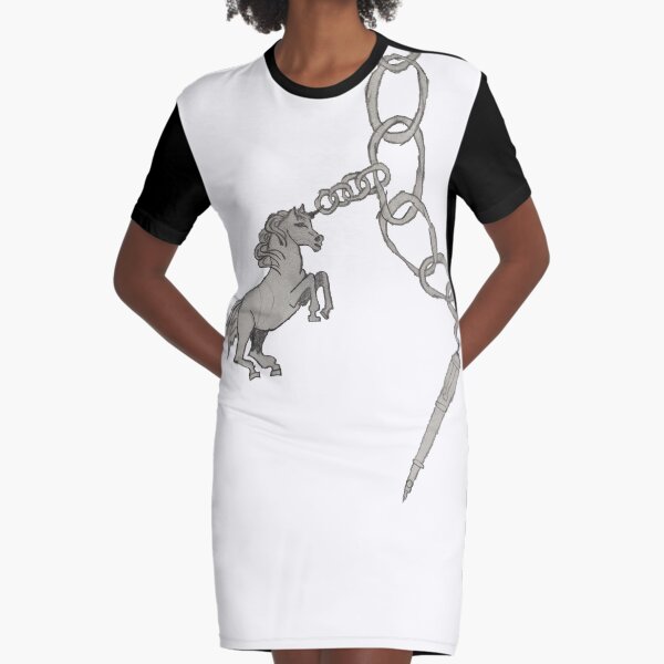 Charm Bracelet Graphic T-Shirt Dress