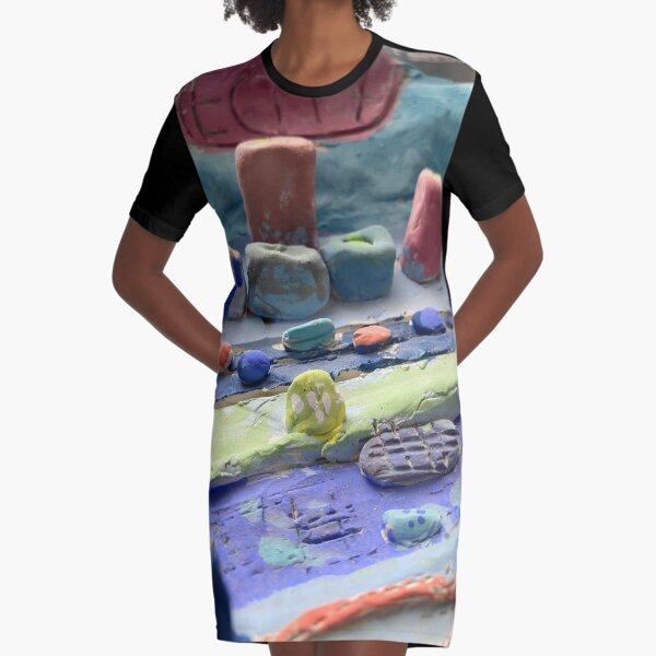 Micro City Graphic T-Shirt Dress