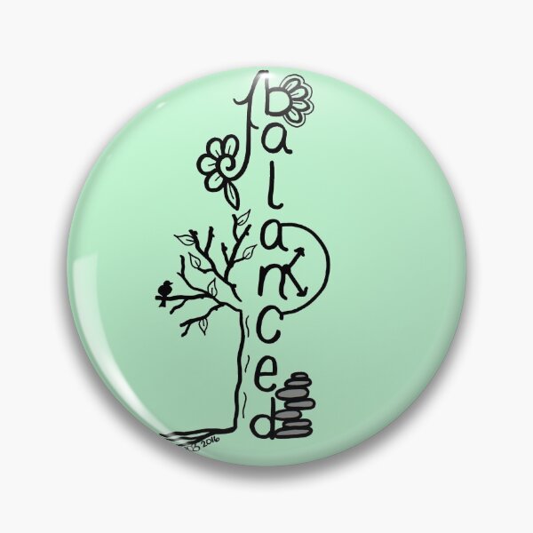 Item preview, Balanced in Life (black) designed and sold by DebraBarnes.