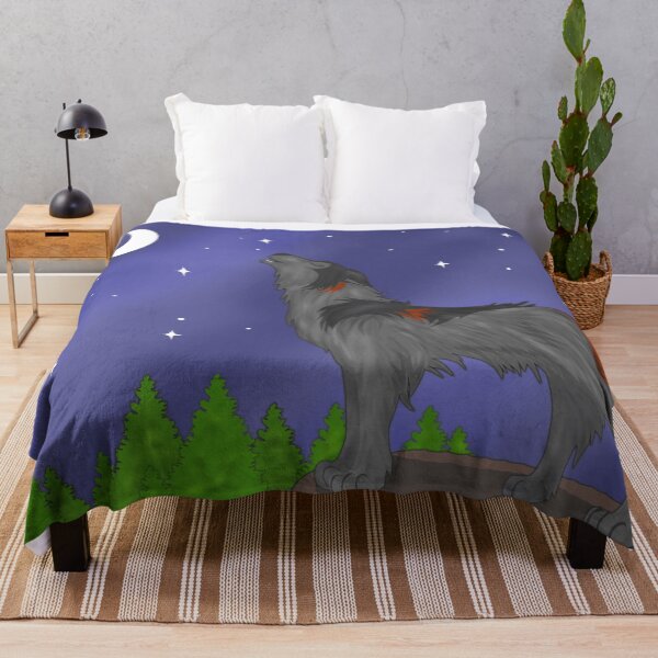 Item preview, Howling Wolf (Black) designed and sold by TheKohakuDragon.