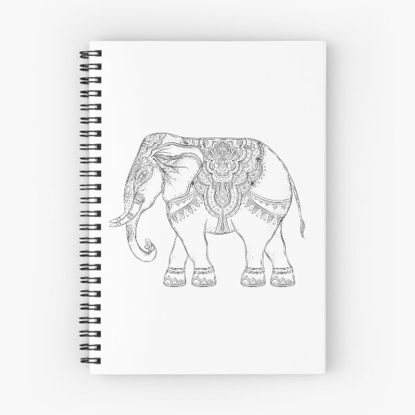 Item preview, Ganesh Black and White Elephant Lord designed and sold by raliceyoga.