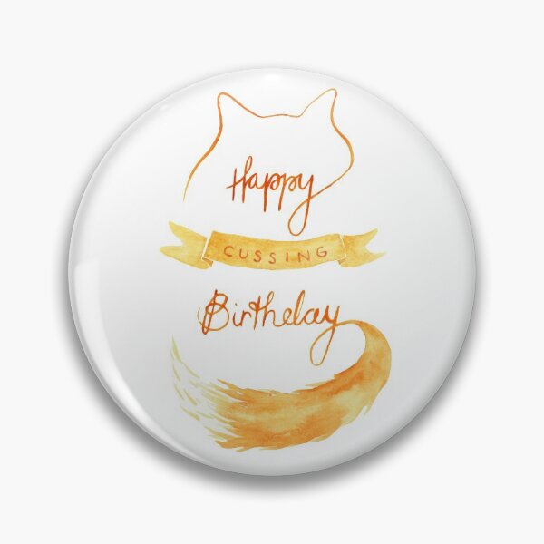 Aperçu de l'œuvre Joyeux anniversaire Cussing créée et vendue par ontspruiten.