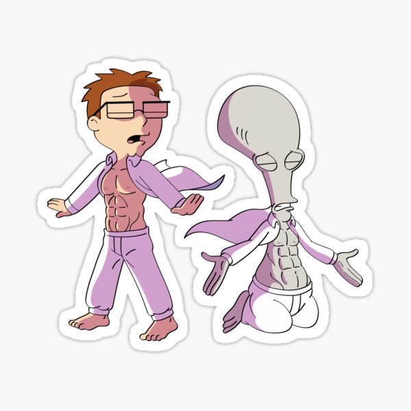 American Dad Roger And Steve Sticker