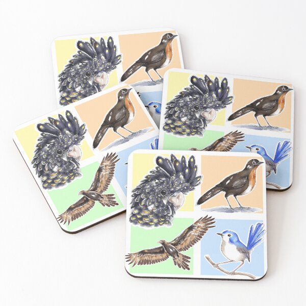 Item preview, Watercolour Australian Female Birds designed and sold by DiomediaDesigns.