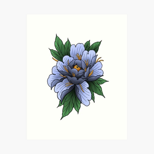 Item preview, Blue Peony Flower designed and sold by EZRA4000.