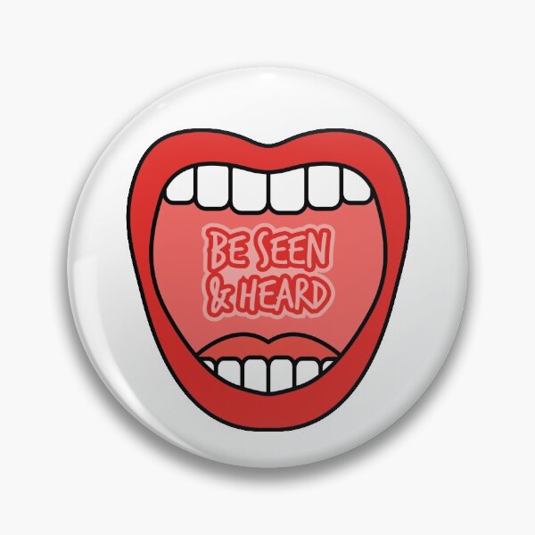 Item preview, Be Seen And Heard - Bold Mouth Pattern by Design by Cheyney designed and sold by designbycheyney.