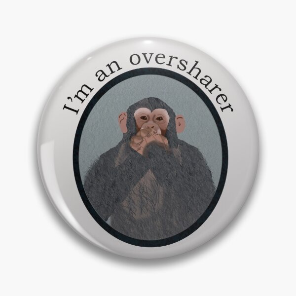 Item preview, Oversharing Chimpanzee designed and sold by Amy Hadden.