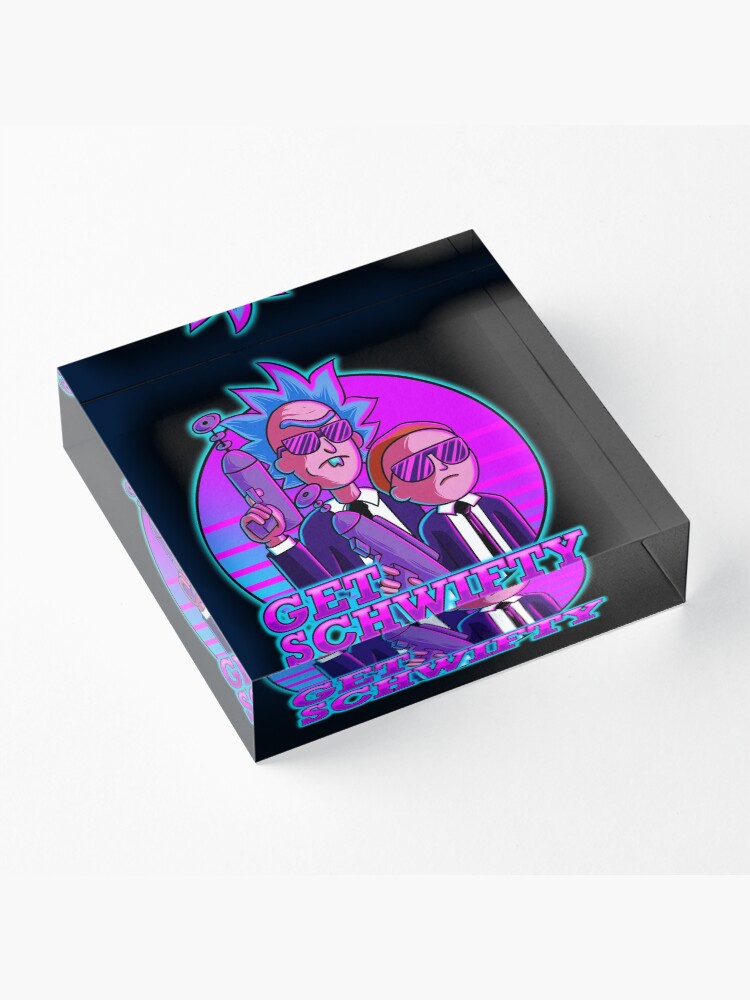 Alternate view of rick and morty get schwifty Acrylic Block