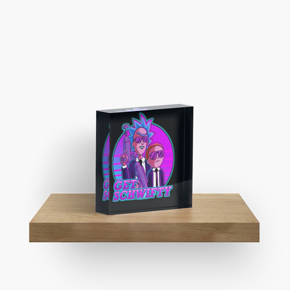 rick and morty get schwifty Acrylic Block