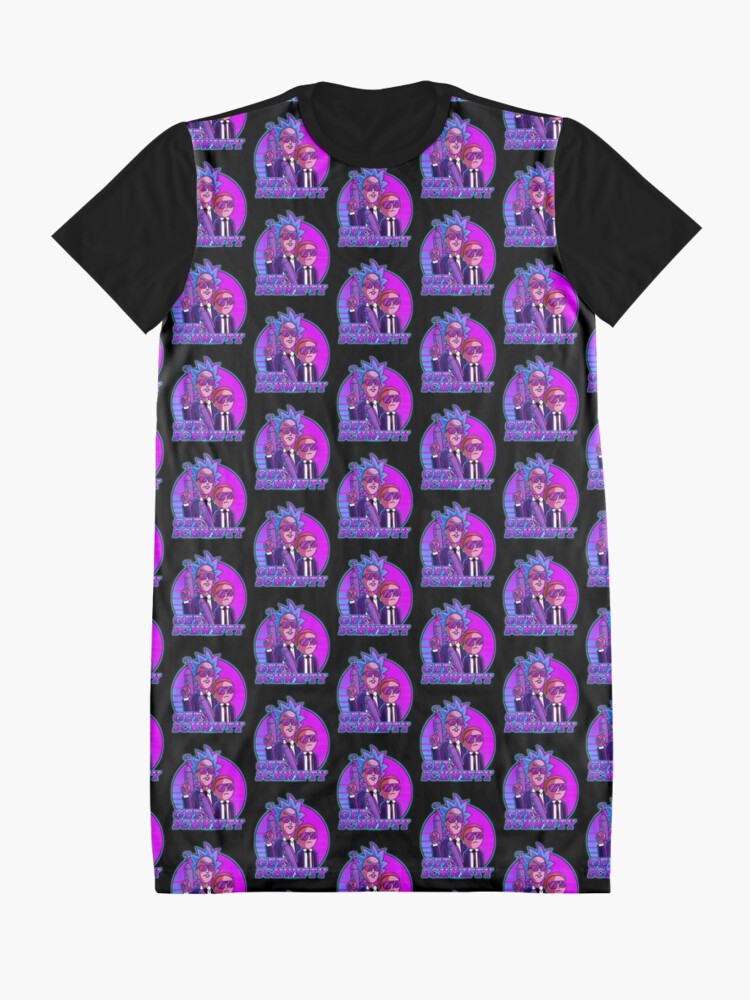 Alternate view of rick and morty get schwifty Graphic T-Shirt Dress