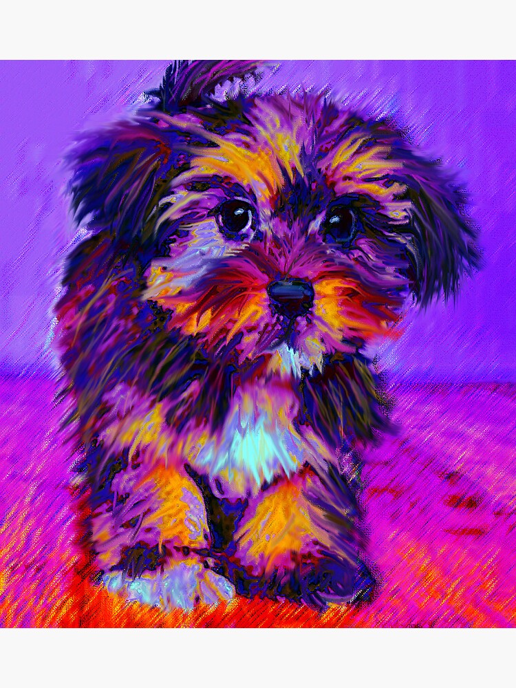 Calico Dog Greeting Card By Jashumbert Redbubble