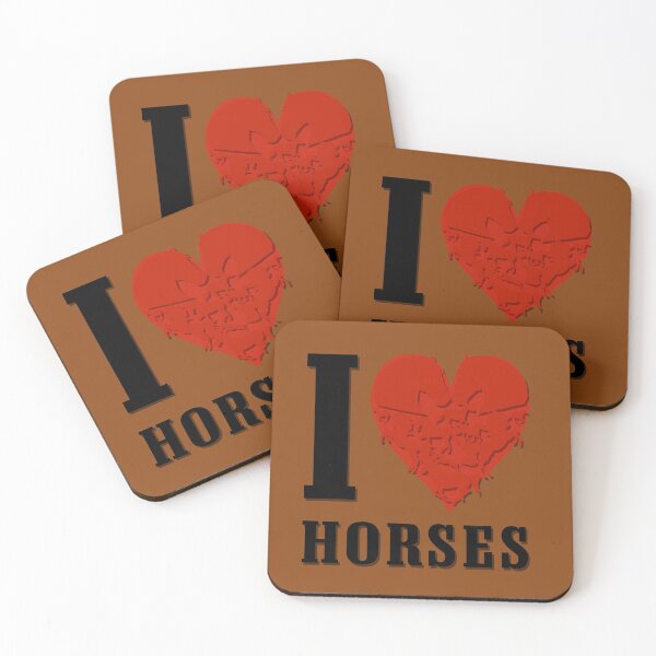Item preview, I Love Horses / Heart designed and sold by No1Equestrian.