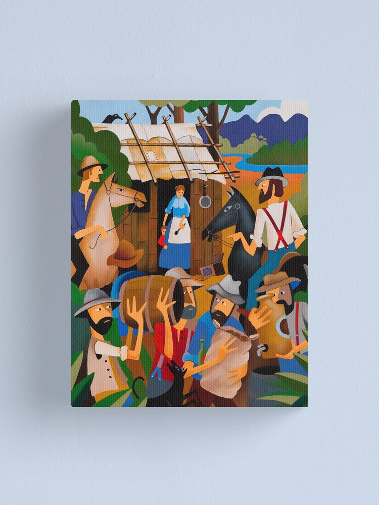 Alternate view of BRADY ROBS MEREDITH'S HUT, 'REDBANKS' 1825 Canvas Print