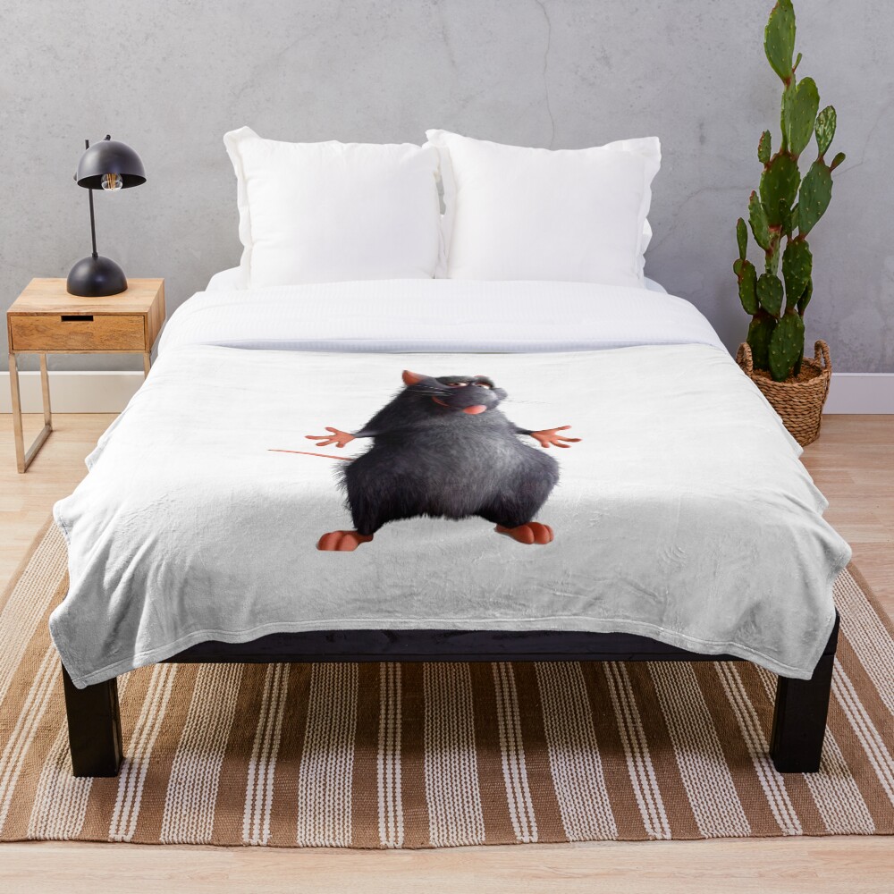 "Ratatouille Rat" Throw Blanket by Morphey22 Redbubble