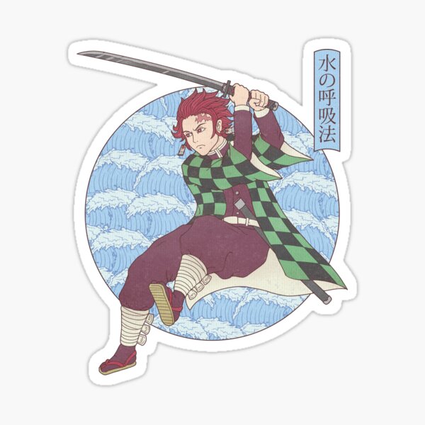 Demon Slayer Kimetsu No Yaiba Tanjiro Kamado JDM Anime Sticker Water Breath