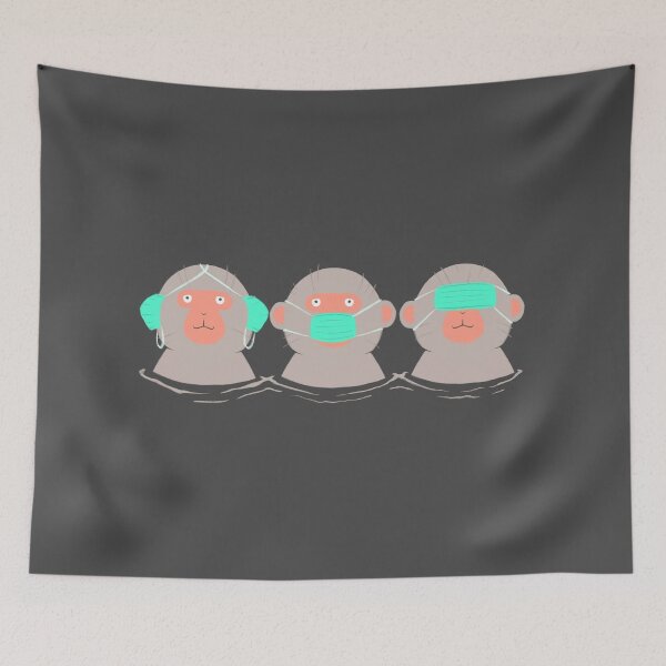 Item preview, Three wise Monkeys - Keeping it Safe designed and sold by ChuArts.