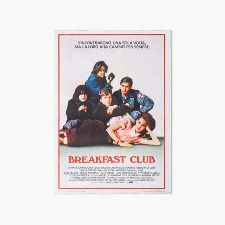 Vintage Breakfast Club Poster Art Board Print