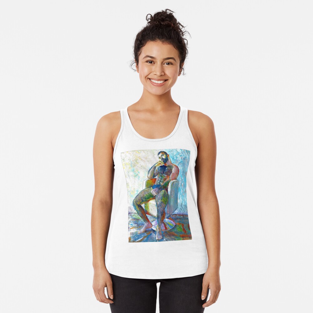 Vista previa del artículo con la obra «Camiseta con espalda nadadora», diseñado y vendido por RDRiccoboni.