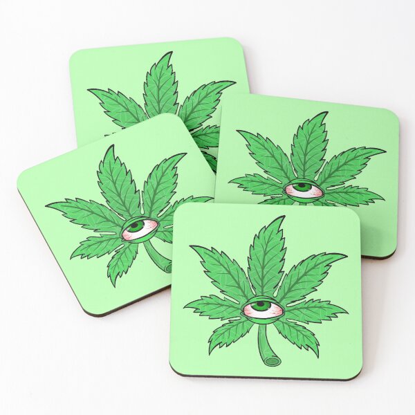 Item preview, Stoned Weed Leaf - Cannabis Art designed and sold by thirdiration.