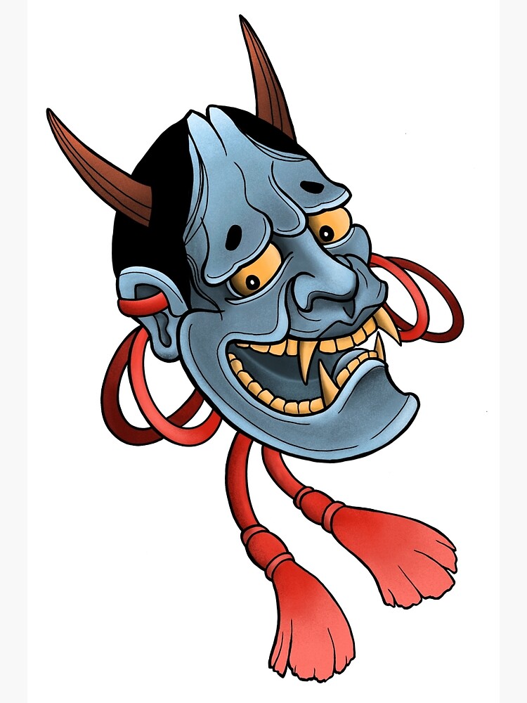 Japanese Hannya Poster for Sale by EZRA4000 | Redbubble