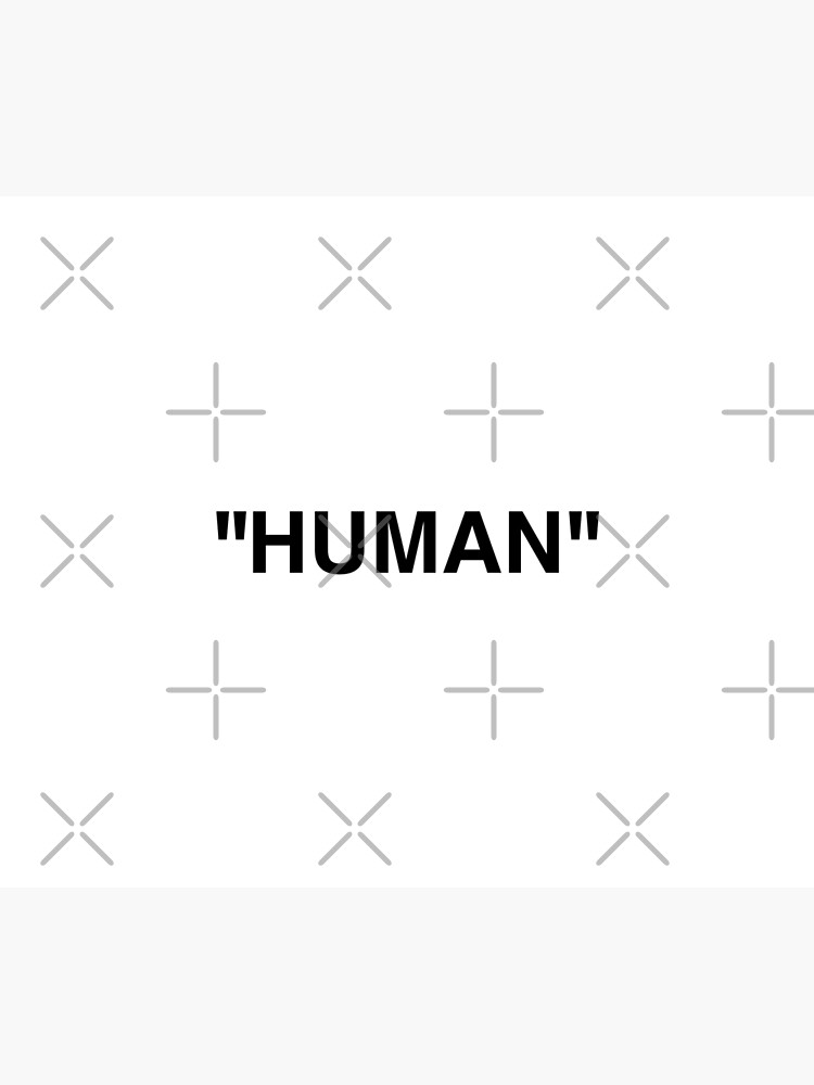 "Off White Human Sticker Label" Poster for Sale by GoodCooks Redbubble