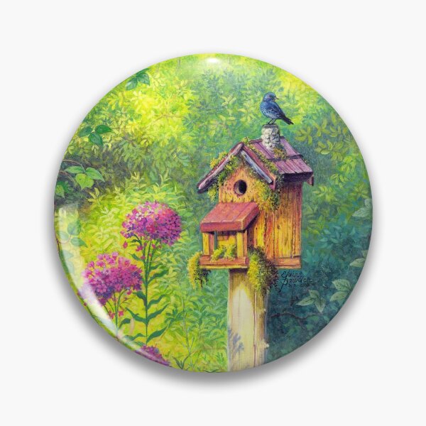 Item preview, Bird House and Bluebird  designed and sold by Elaine Bawden.
