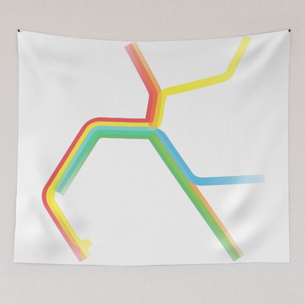 Item preview, Rainbow BART Map designed and sold by Dean Dunakin.