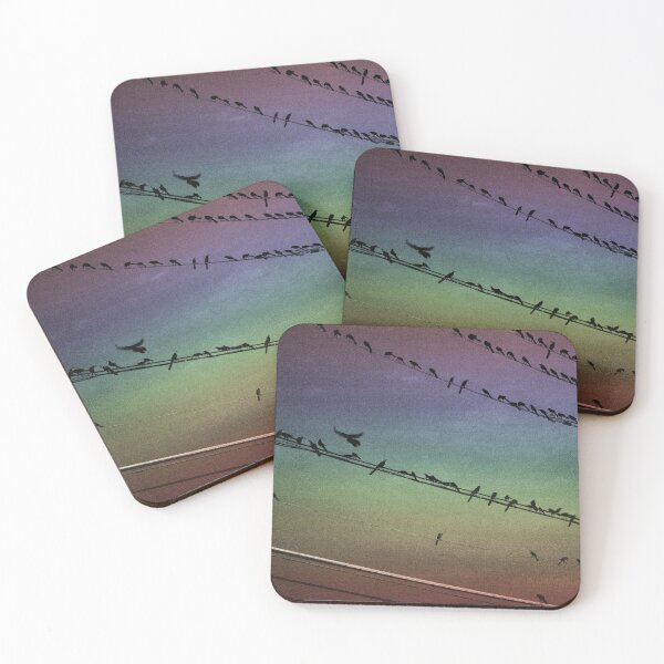 Item preview, Rainbow Birds on a Wire designed and sold by PrettySickArt.